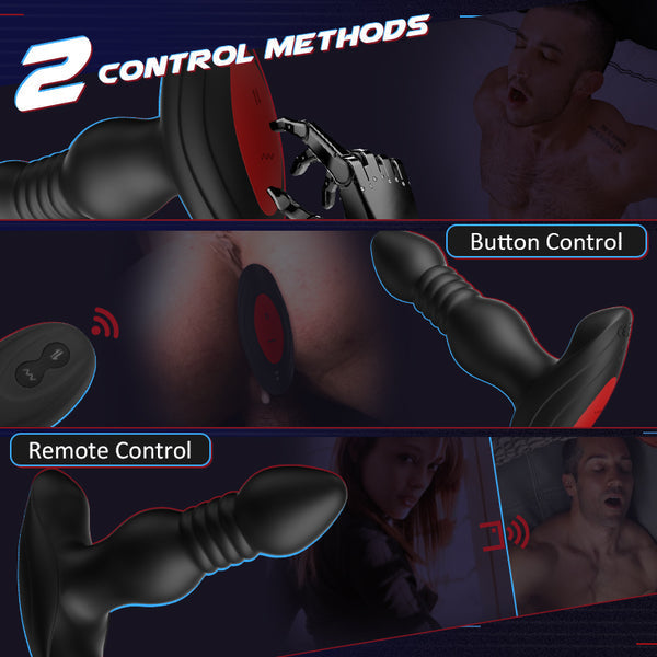 Blisssensationn - 10 Vibrating Butt Plug With Remote Control