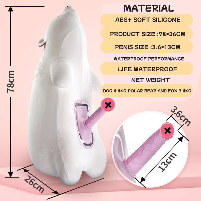 Blisssensationn - Discreet Polar Bear Pillow Remote Control Sex Machine