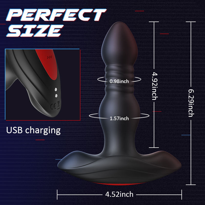 Blisssensationn - 10 Vibrating Butt Plug With Remote Control